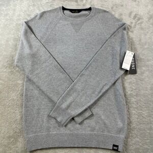 Rhone Dubliner Sweater Mens Small Gray Office Preppy Luxury Crewneck Knit Casual